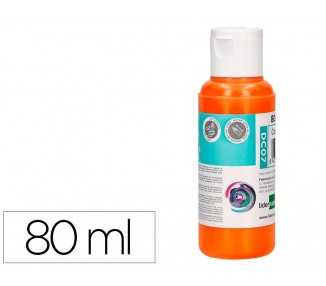 Pintura acrilica liderpapel bote de 80 ml naranja
