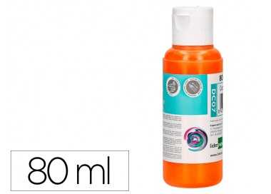 Pintura acrilica liderpapel bote de 80 ml naranja