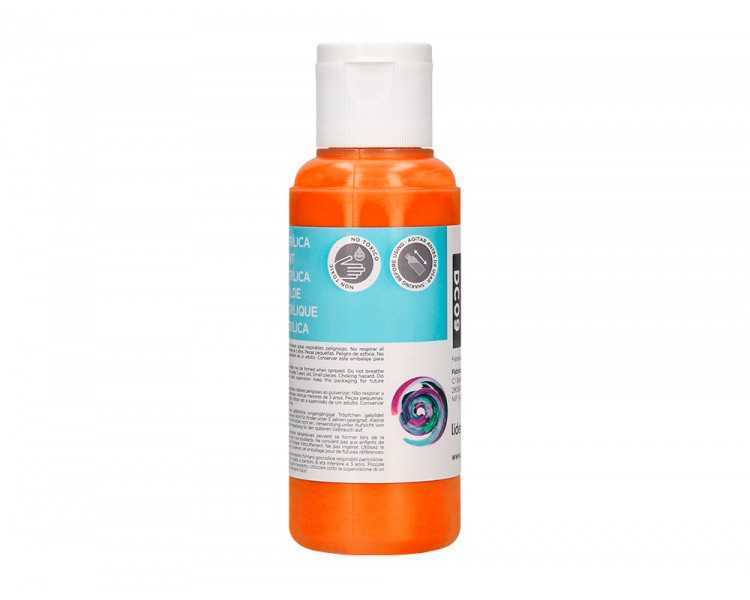 Pintura acrilica liderpapel bote de 80 ml naranja