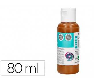 Pintura acrilica liderpapel bote de 80 ml marron