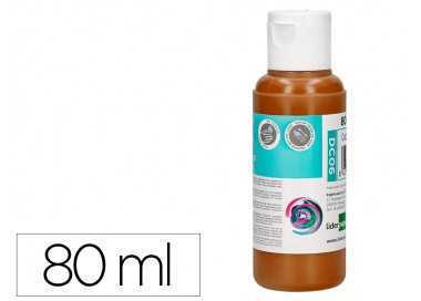 Pintura acrilica liderpapel bote de 80 ml marron