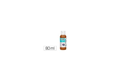 Pintura acrilica liderpapel bote de 80 ml marron