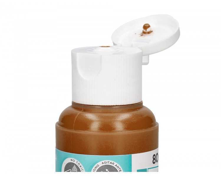 Pintura acrilica liderpapel bote de 80 ml marron