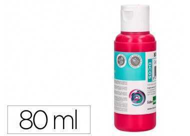 Pintura acrilica liderpapel bote de 80 ml magenta