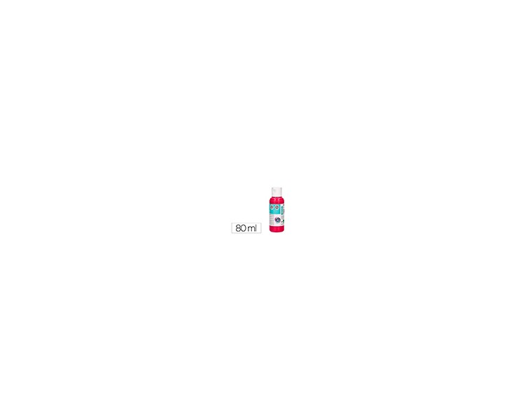 Pintura acrilica liderpapel bote de 80 ml magenta