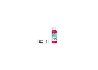 Pintura acrilica liderpapel bote de 80 ml magenta