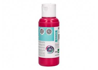 Pintura acrilica liderpapel bote de 80 ml magenta