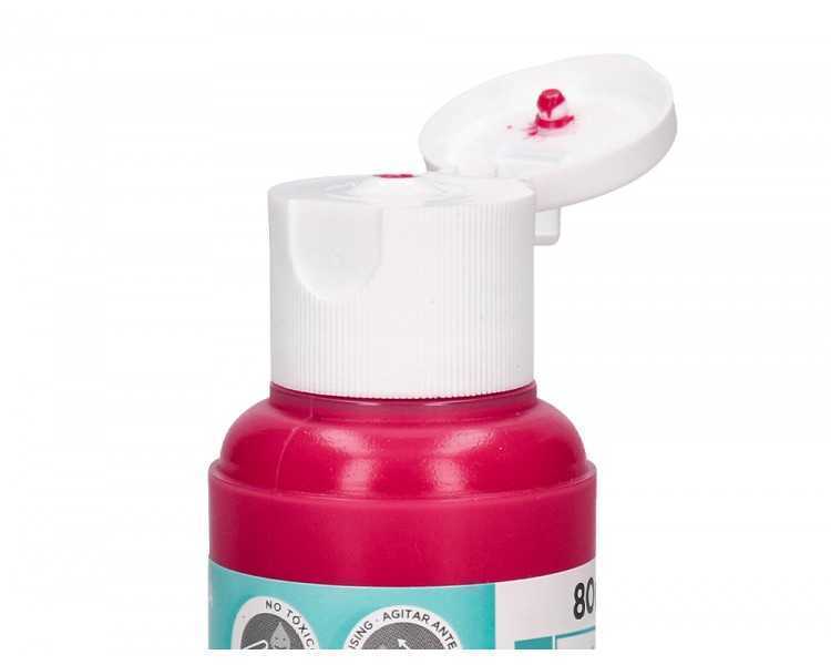Pintura acrilica liderpapel bote de 80 ml magenta