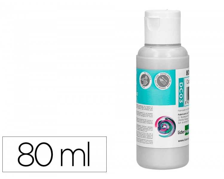 Pintura acrilica liderpapel bote de 80 ml blanco