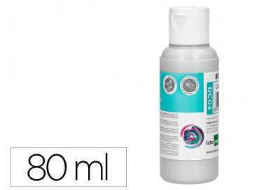 Pintura acrilica liderpapel bote de 80 ml blanco