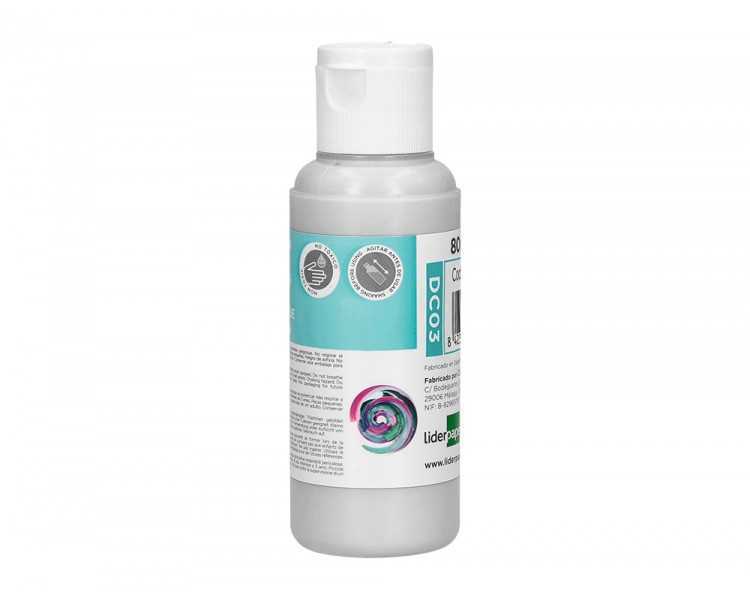 Pintura acrilica liderpapel bote de 80 ml blanco