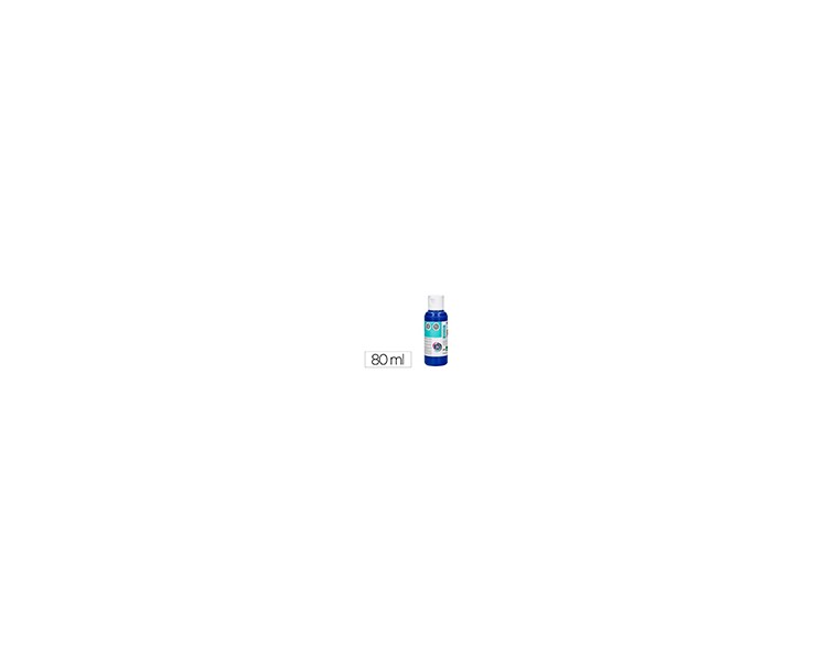 Pintura acrilica liderpapel bote de 80 ml azul ultramar