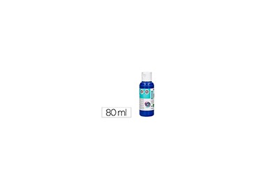 Pintura acrilica liderpapel bote de 80 ml azul ultramar
