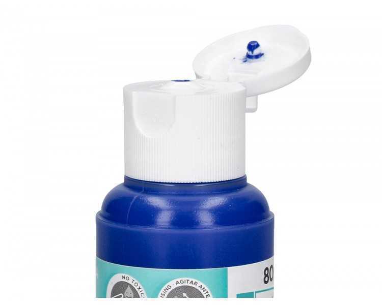 Pintura acrilica liderpapel bote de 80 ml azul ultramar