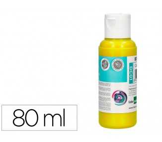 Pintura acrilica liderpapel bote de 80 ml amarillo