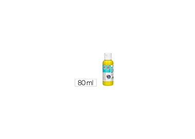 Pintura acrilica liderpapel bote de 80 ml amarillo