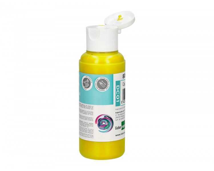 Pintura acrilica liderpapel bote de 80 ml amarillo
