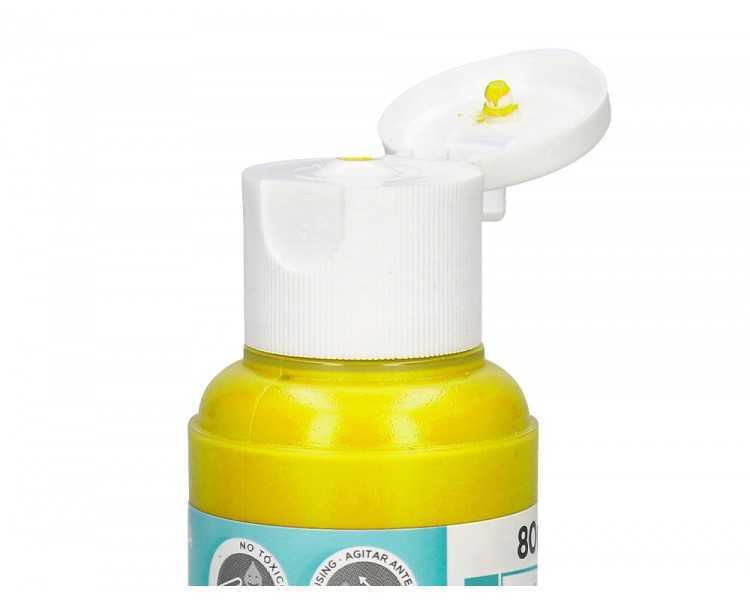 Pintura acrilica liderpapel bote de 80 ml amarillo