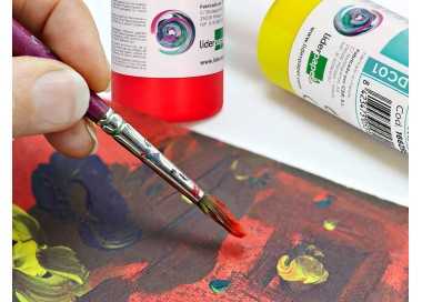 Pintura acrilica liderpapel bote de 80 ml amarillo