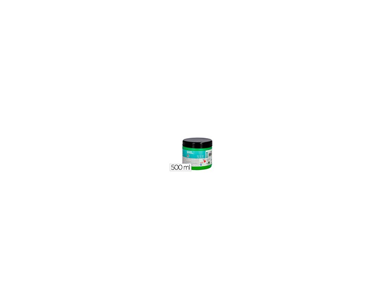 Pintura dedos liderpapel tarrina de 500 ml verde