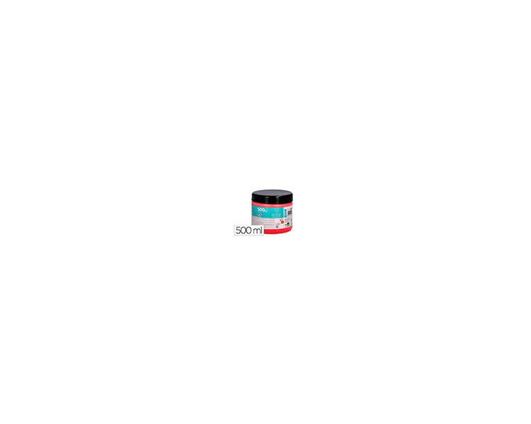Pintura dedos liderpapel tarrina de 500 ml rojo