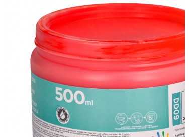 Pintura dedos liderpapel tarrina de 500 ml rojo