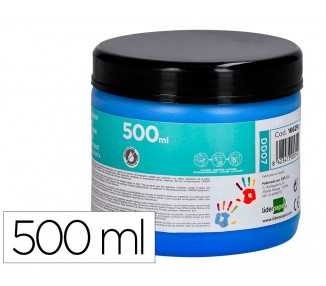 Pintura dedos liderpapel tarrina de 500 ml azul