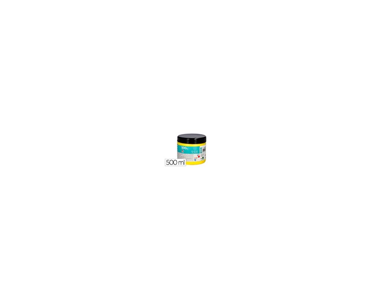 Pintura dedos liderpapel tarrina de 500 ml amarillo