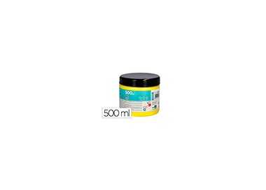 Pintura dedos liderpapel tarrina de 500 ml amarillo