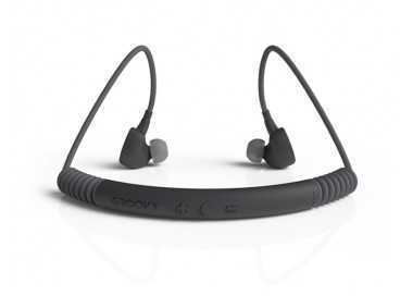 Auriculares groovy sport bluetooth neckband con microfono color gris oscuro