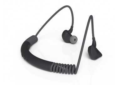 Auriculares groovy sport bluetooth neckband con microfono color gris oscuro