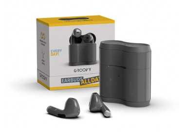Auriculares groovy tws wireless color gris oscuro