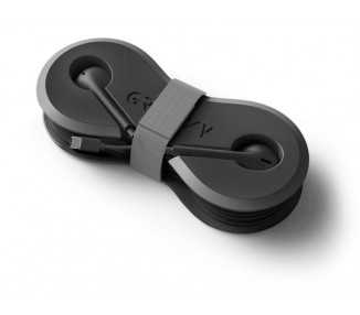 Auriculares groovy con microfono y estuche conector tipo-c color negro