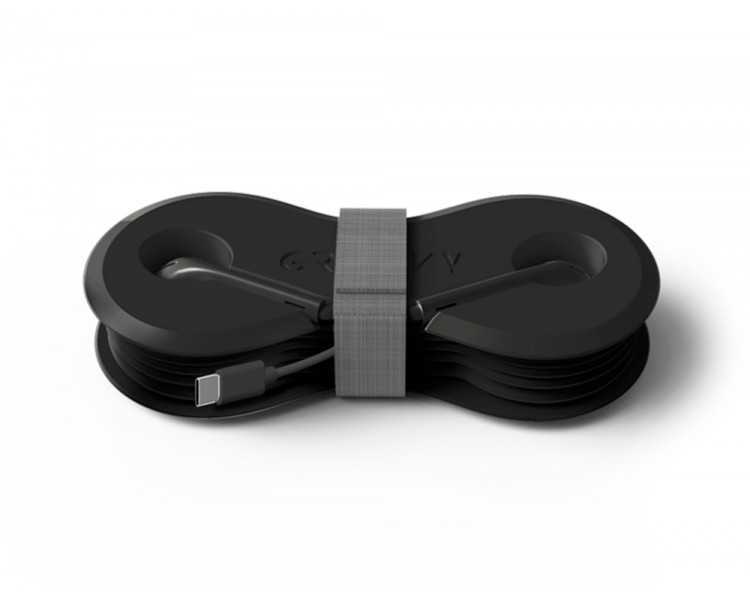 Auriculares groovy con microfono y estuche conector tipo-c color negro