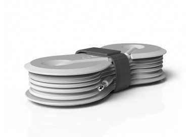 Auriculares groovy con microfono y estuche conector jack 3,5 mm color blanco