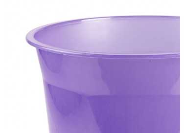 Papelera plastico liderpapel lavanda translucido 13 litros 275x285 mm