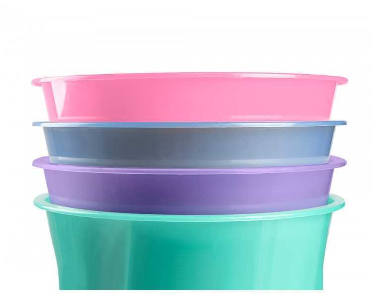 Papelera plastico liderpapel lavanda translucido 13 litros 275x285 mm
