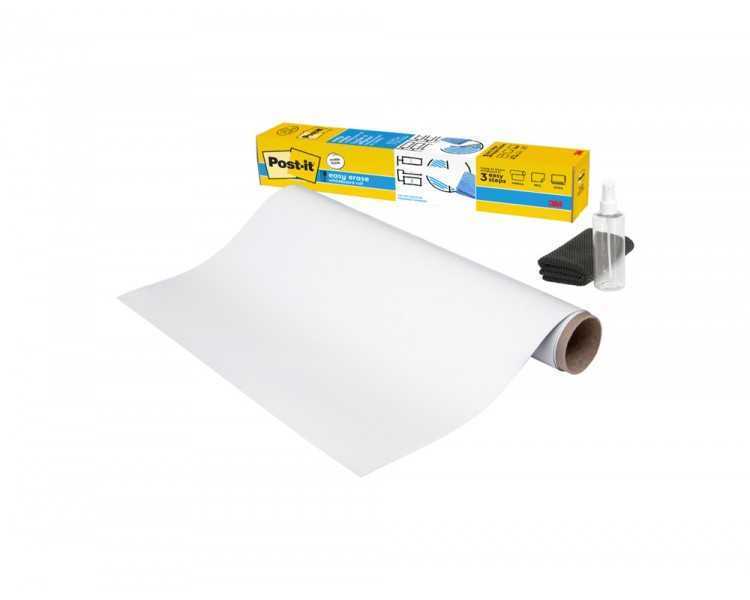 Pizarra blanca post-it super sticky flex adhesiva removible rollo 60,9x91,4 cm