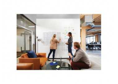 Pizarra blanca post-it super sticky flex adhesiva removible rollo 60,9x91,4 cm