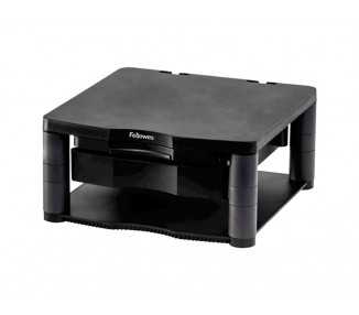 Soporte fellowes para monitor plus ajustable en 5 alturas 64 mm a 165 mm hasta 36 kg color grafito 165x335x344 mm