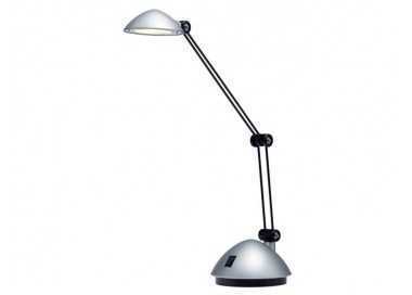 Lampara de oficina archivo 2000 con brazo doble articulado regulable en altura led 3w color plata