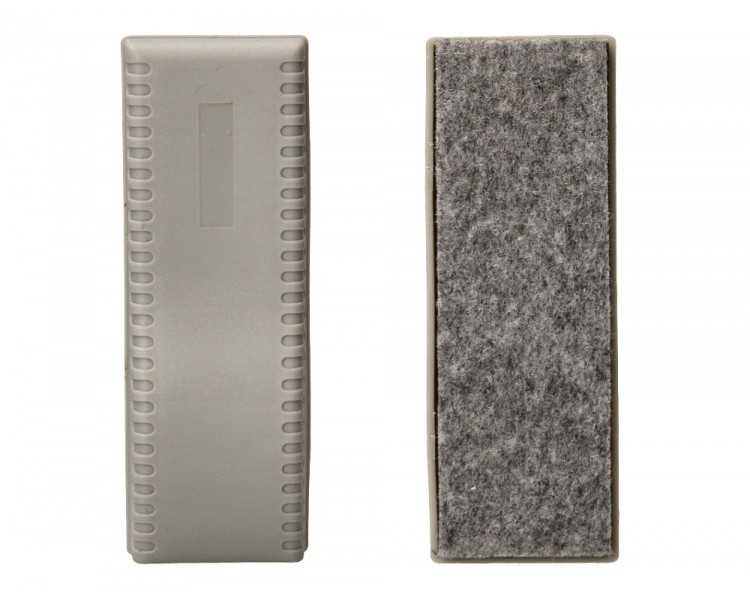 Borrador q-connect magnetico para pizarra blanca con recambio de fieltro reemplazable 15x5,5x4,5 cm