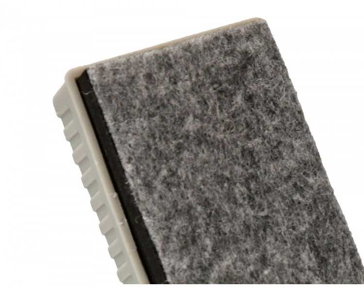 Borrador q-connect magnetico para pizarra blanca con recambio de fieltro reemplazable 15x5,5x4,5 cm
