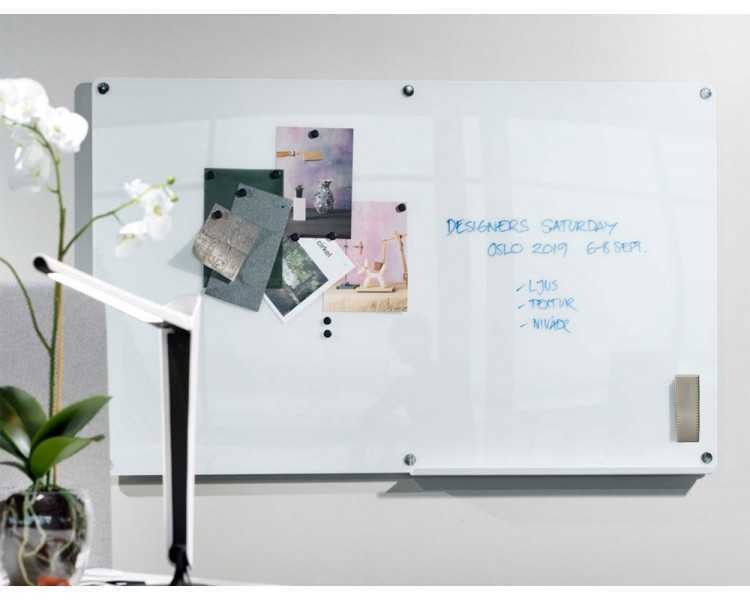 Borrador q-connect magnetico para pizarra blanca con recambio de fieltro reemplazable 15x5,5x4,5 cm