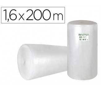 Plastico burbuja liderpapel ecouse 1.60x200m 30% de plastico reciclado