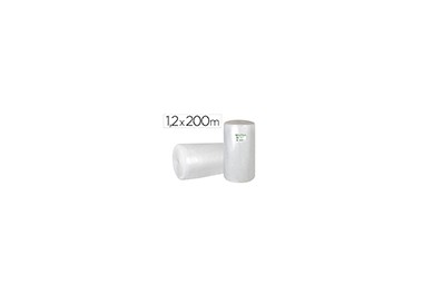 Plastico burbuja liderpapel ecouse 1.20x200m 30% de plastico reciclado
