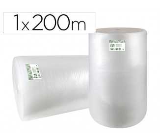 Plastico burbuja liderpapel ecouse 1x200m 30% de plastico reciclado