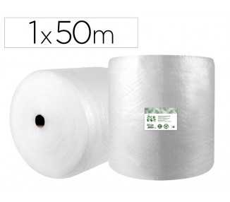 Plastico burbuja liderpapel ecouse 1x50m 30% de plastico reciclado