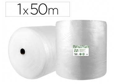 Plastico burbuja liderpapel ecouse 1x50m 30% de plastico reciclado