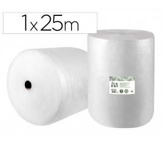 Plastico burbuja liderpapel ecouse 1x25m 30% de plastico reciclado